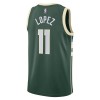NBA Mænd Trøje Milwaukee Bucks Brook Lopez 11 2022-23 Nike Icon Edition Grøn Swingman